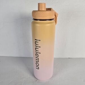 NWOT Lululemon Back toLife Sport Bottle 24oz Rock Melon/Bright Coral/PinkOrganza